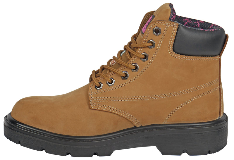 Alice 6" Tan Steel Toe